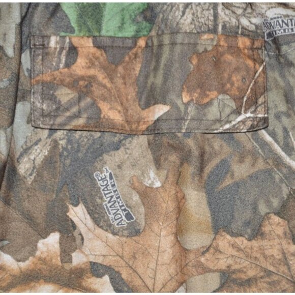 Advantage Timber Men's 2XL Brown Camo Hunting Cargo Pants Elastic Waist Pockets - Picture 7 of 10